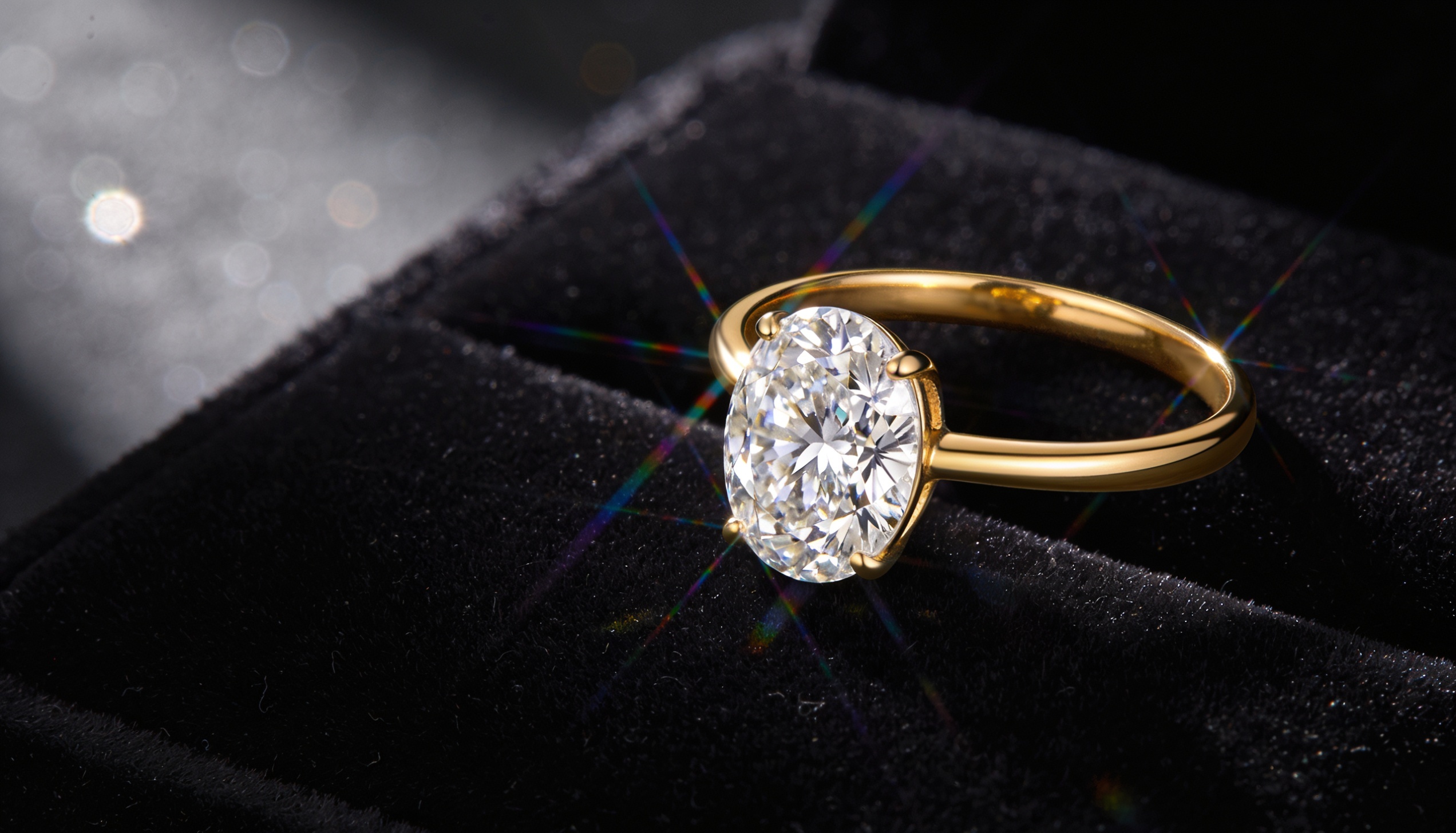 Lab-grown diamond engagement ring, custom designed in Canada
